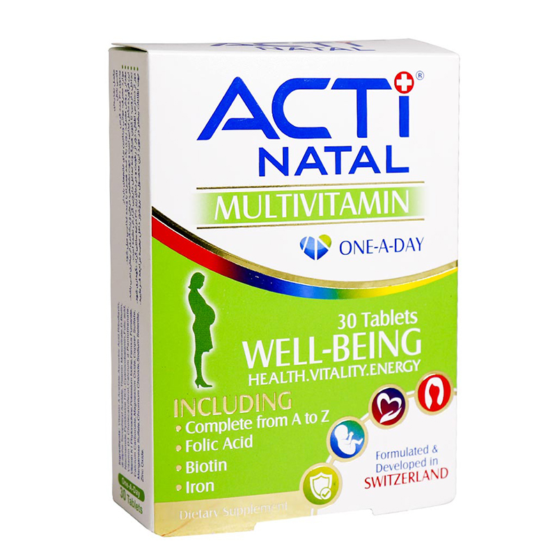 قرص مولتی ویتامین اکتی ناتال لیبرتی سوئیس 30 عدد -Liberty Swiss Acti Natal Multivitamin 30 Tabs