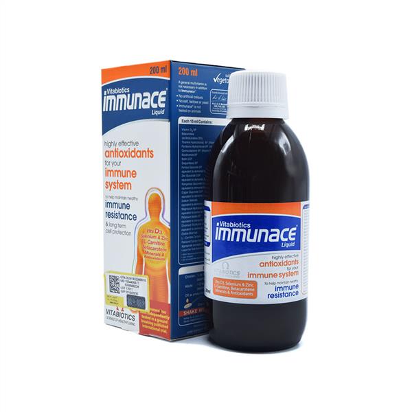 شربت ایمیونیس ویتابیوتیکس-Vitabiotics Immunace Liquid 200 ml