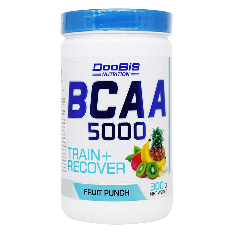 پودر BCAA5000 با طعم فروتی پانچ 300 گرمی دوبیس