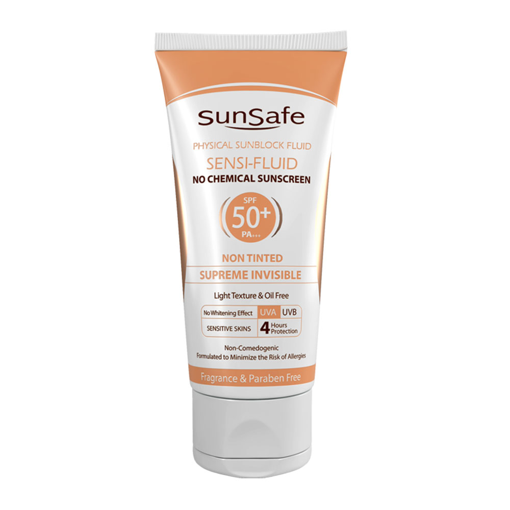 فلوئید ضد آفتاب فاقد چربی SPF50 سان سیف