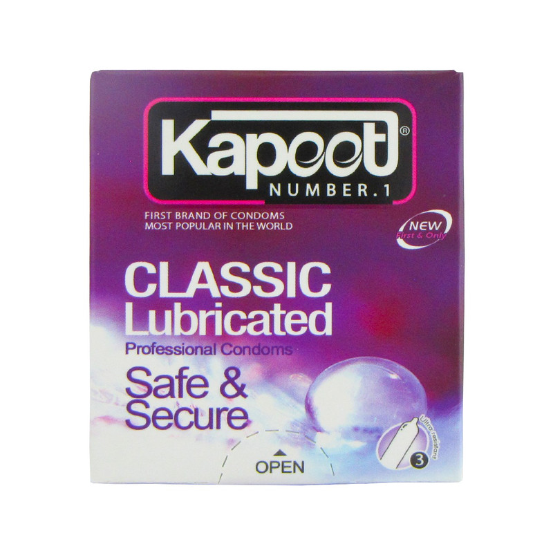کاندوم کاپوت مدل Classic Lubricated بسته 3 عددی