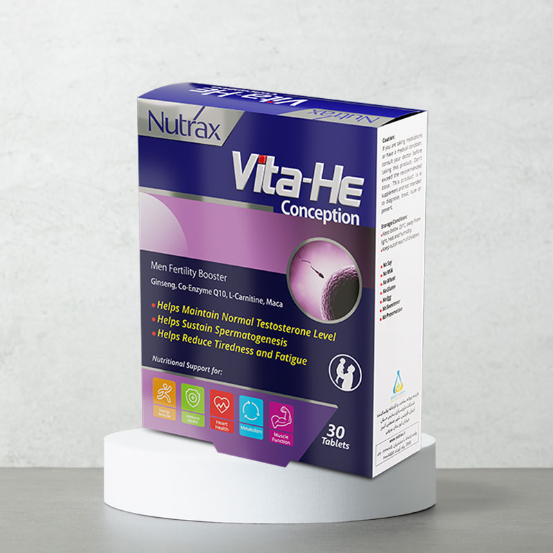 قرص ویتا هی کانسپشن نوتراکس 30 عدد- Nutrax Vita He Conception 30 Tabs