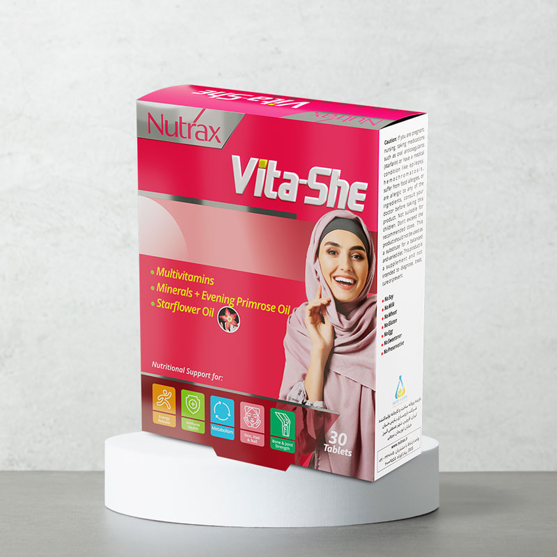 قرص مولتی ویتامین وایتا شی نوتراکس 30 عدد- Nutrax Multivitamin Vita she 30 tablets