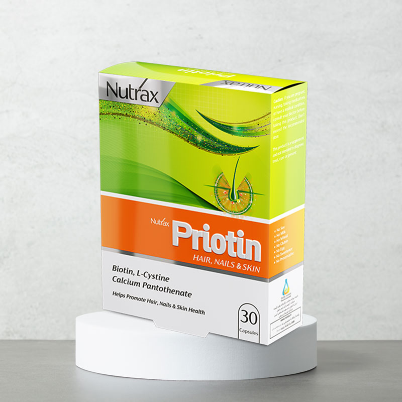 قرص پریوتین نوتراکس- Nutrax Priotin 30 Capsules