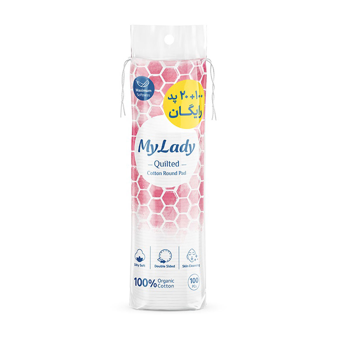 پد پاک کننده آرایش مای لیدی مدل Quilted بسته 100 عددی